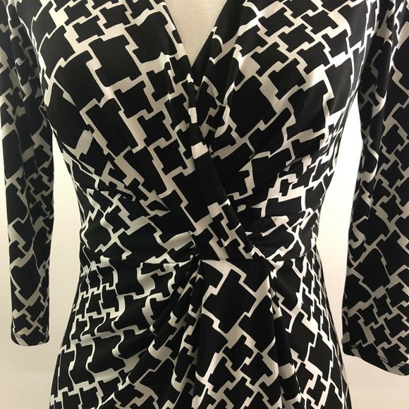 Black House White Market Geometric Dress Sz 4 - Picture 5 of 9
